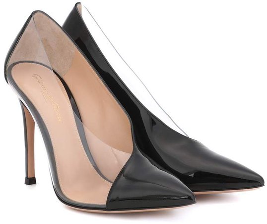 Deela PVC and patent-leather pumps