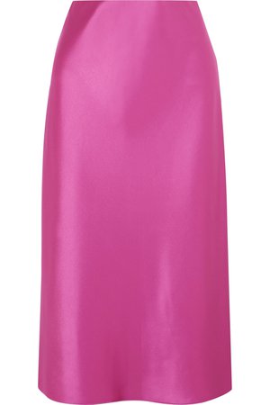 Nanushka | Zarina stretch hammered-satin midi skirt | NET-A-PORTER.COM