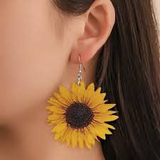 sunflower earrings
