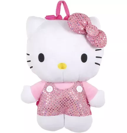 Hello Kitty 12" Plush Backpack Toy - Sequin Bow | Google Shopping