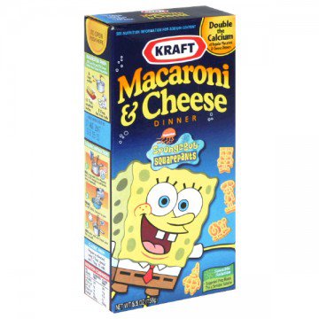 Kraft Macaroni & Cheese Dinner SpongeBob Shapes