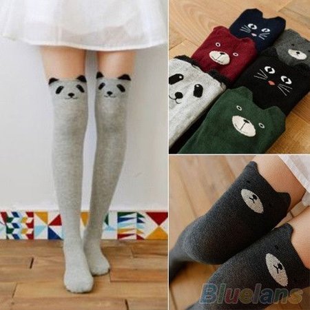 animal knee socks