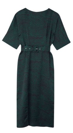 Warehouse green print dress