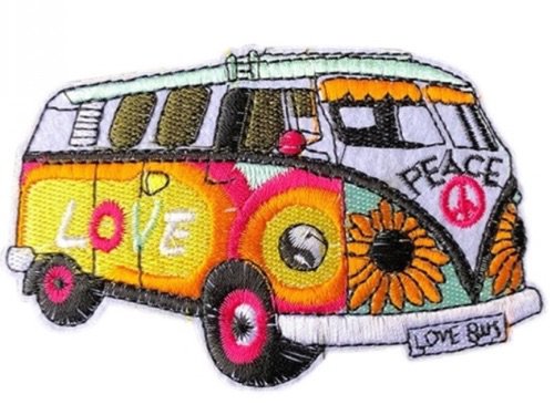 hippie peace truck patch