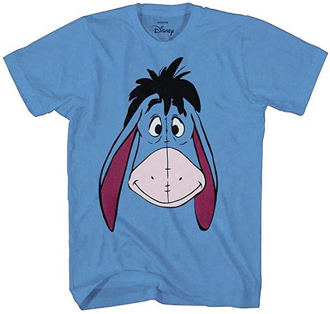 Amazon.com: Winnie the Pooh Eeyore Face Costume T-Shirt-Large Blue: Clothing