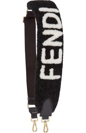 Fendi Strap You Logo Genuine Shearling Bag Strap | Nordstrom