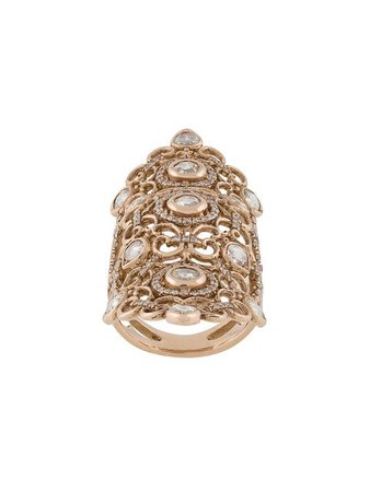 Loree Rodkin 18kt rose gold and diamond long ring