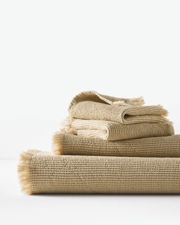 Merano Waffle-Weave Organic-Cotton Spa Towels | Garnet Hill