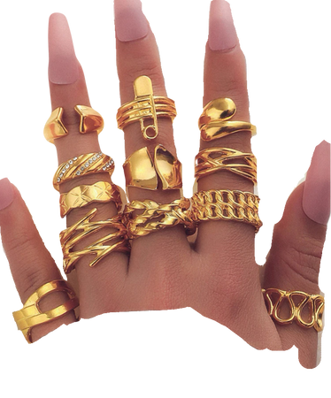 gold stack rings