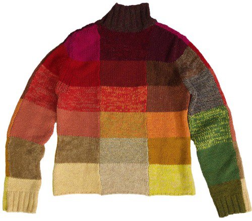 Dries Van Noten Multicolor Patchwork Sweater - 野の花のゼリー