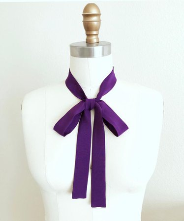 Purple Ribbon Tie 1