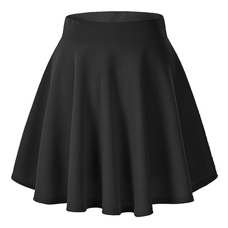 Urban CoCo Women's Basic Versatile Stretchy Flared Casual Mini Skater Skirt at Amazon Women’s Clothing store
