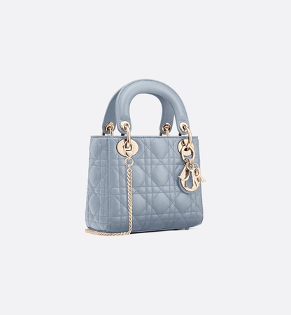 blue Dior bag