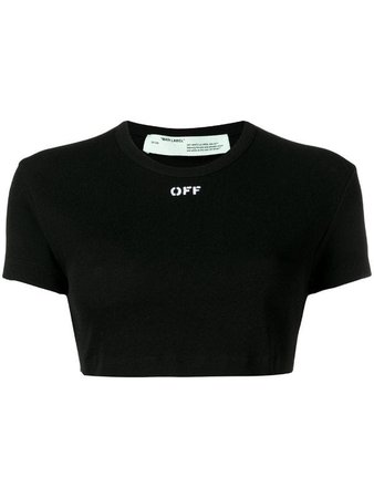 OFF-WHITE cropped T-shirt