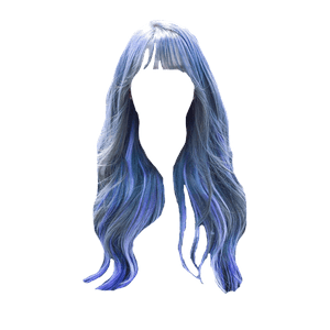 Blue Hair PNG Bangs
