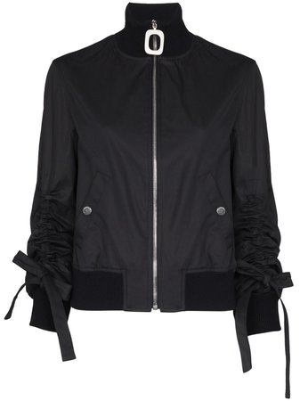 JW Anderson Square Zip High Neck Bomber Jacket - Farfetch