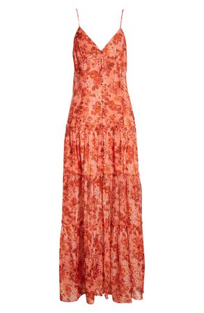 CAMI NYC Butterfly Print Silk Maxi Dress | Nordstrom