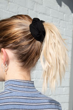 Black Scrunchie - Hair Accessories - Accessories