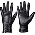 Amazon.com: Winter Leather Gloves for Women, Touchscreen Texting Warm Driving Gloves by Dsane (Black, L)