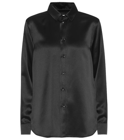 Saint Laurent - Silk-satin blouse | Mytheresa