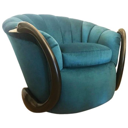 Rare Swan Leda Lounge Chair by Suzanne Geismar For Sale at 1stdibs