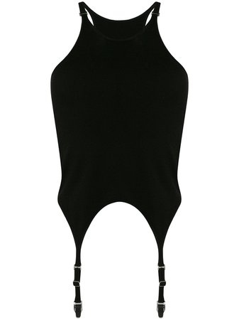 Shop black Dion Lee garter tank top with Express Delivery - Farfetch