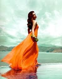 orange gown photoshoot - Google Search