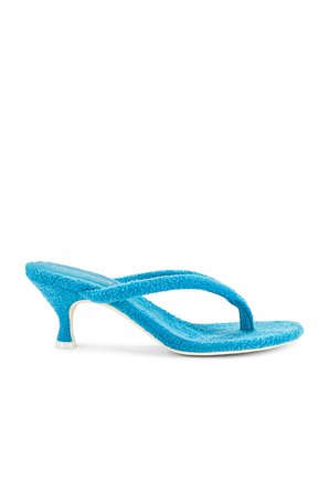 Jeffrey Campbell Brink Mule in Blue Terry Cloth | REVOLVE