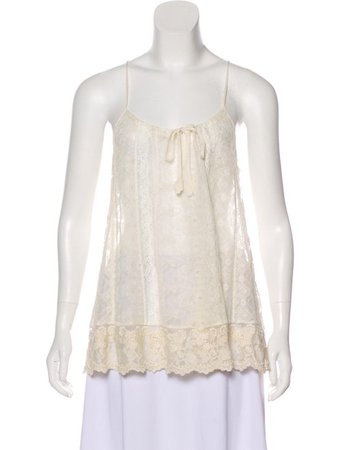 Calypso Lace Sleeveless Top - Clothing - WC826742 | The RealReal