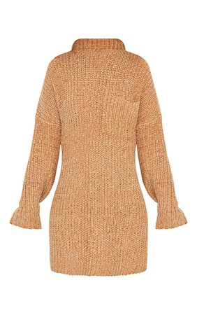Camel Chenille Sweater Dress | PrettyLittleThing USA