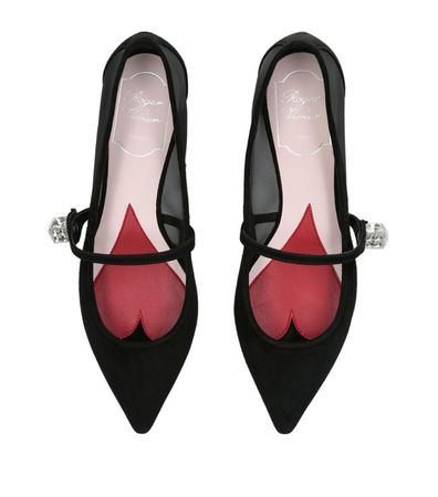 ROGER VIVIER  Suede Mary Janes