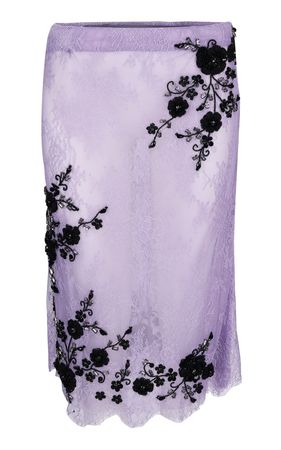 Lace Embroidered Skirt By Des Phemmes | Moda Operandi