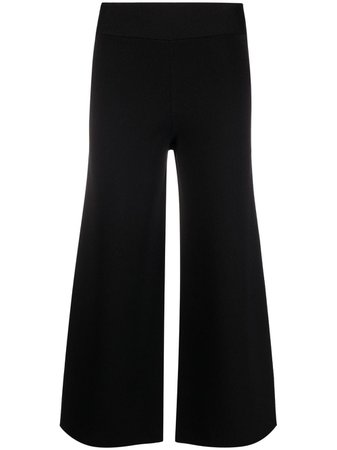 P.A.R.O.S.H. knitted wide-leg cropped trousers - FARFETCH