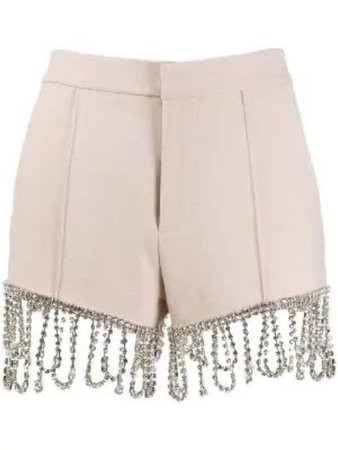 light pink crystal jewel shorts