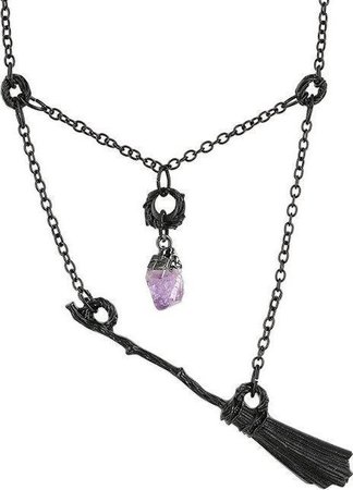 Restyle - Witch Broomstick Black Necklace - Buy Online Australia – Beserk