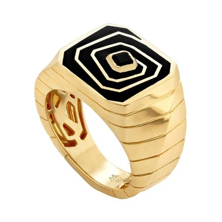 Customizable Stephen Webster Vertigo Losing Perspective 18 Carat Gold and Spinel Pinky Ring For Sale at 1stDibs