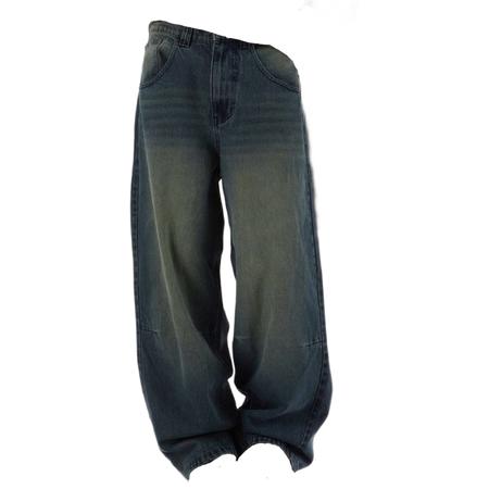 tinted denim baggy jeans