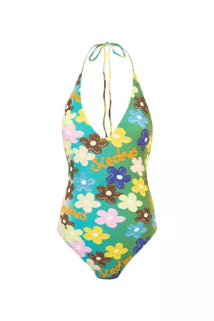 JAMI - Bubble flower v-neck swimsuit – SIEDRÉS