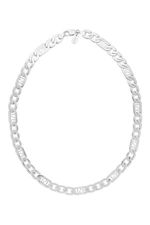 fendi silver necklace