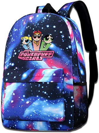 Amazon.com: PZJ B KING Galaxy School Backpack Powerpuff Girls Backpack Unisex Nebula Travel Backpack: Toys & Games