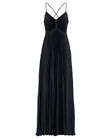 A.L.C. Aries Pleated Cut-Out Gown | INTERMIX®