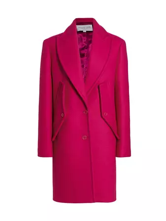 Shop Michael Kors Collection Reefer Wool Coat | Saks Fifth Avenue