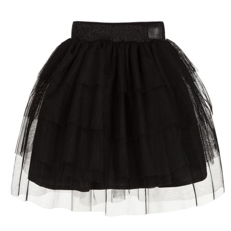The Tiny Universe - Girls Black Tulle Skirt | Childrensalon