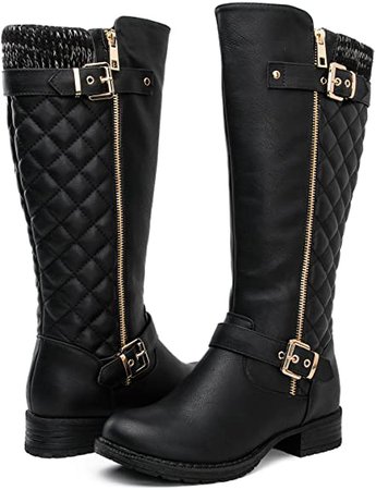 Amazon.com | GLOBALWIN Women's Fashion Boots | Knee-High