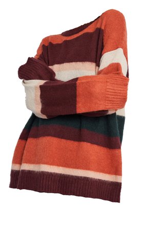 native people | striped sweater