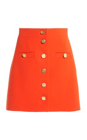 Button Down Mini Skirt by George Keburia | Moda Operandi
