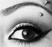 black eyebrow piercing verticle on female - Yahoo Search Results Image Search Results