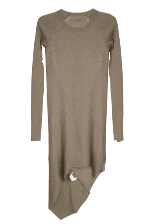 ENZA COSTA CASHMERE Twist Pebble Khaki Tunic Dress – PRET-A-BEAUTE.COM
