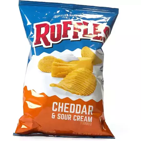 Foodland Ruffles Potato Chips, Cheddar Sour Cream