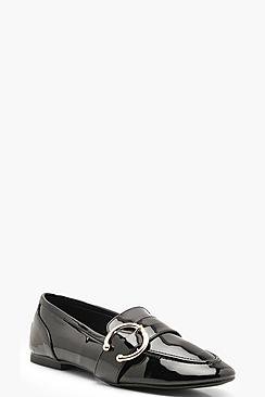 Buckle Trim Loafers